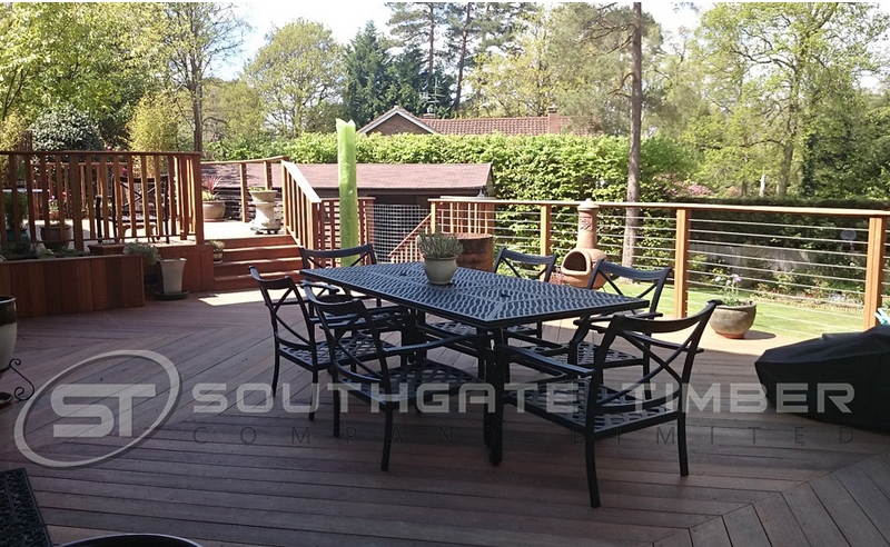 Yellow Balau 50 x 50mm Smooth Balustrade